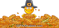 Emoticon eating corn animation