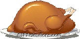 Joy At thanksgiving carved turkey animation