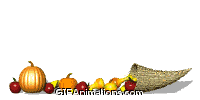 Bountiful Harvest apples pumpkins thanksgiving animation