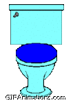 Cat popping out of toilet