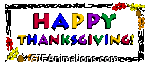 Bordered Happy Thanksgiving Sign Animation