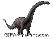 gray dinosaur head tail wag