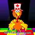 Turkey Canadian hat thanksgiving animation
