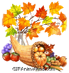 thanksgiving grapes apples pumpkin color changing leaves animation