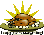turkey sun rays thanksgiving animation