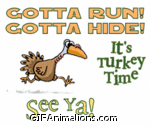 turkey running away thanksgiving animation
